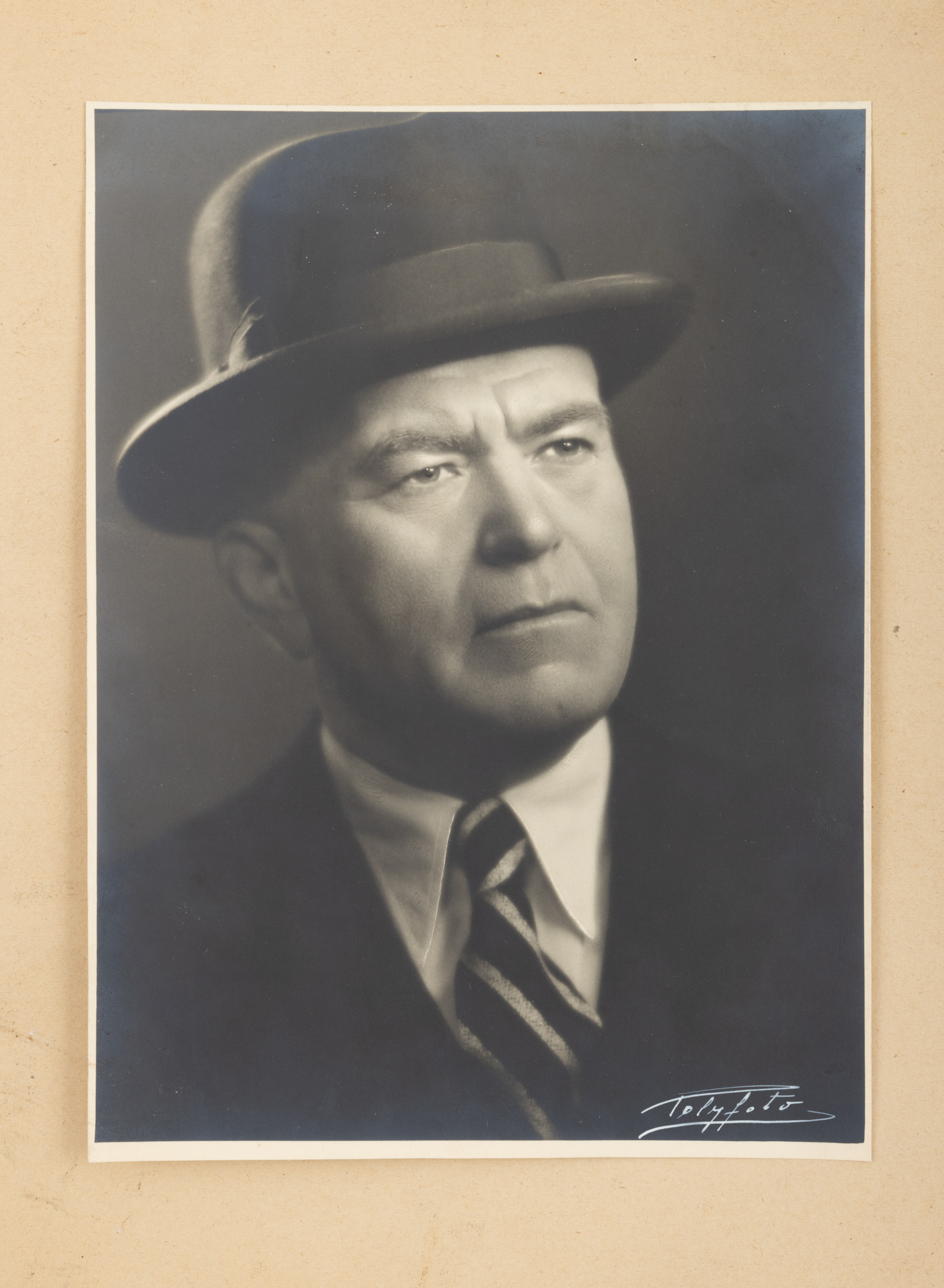 Photograph depicting Petru Groza, Polyfoto photography studio, Bucharest, approx. 1930, originates from the collection of the family of the former Prime Minister of Romania, Petru Groza