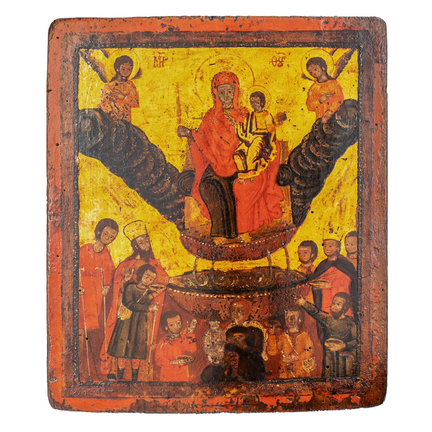 Icon on Wood, "The Spring of Healing", Russian School, 19th Century, Rare Piece