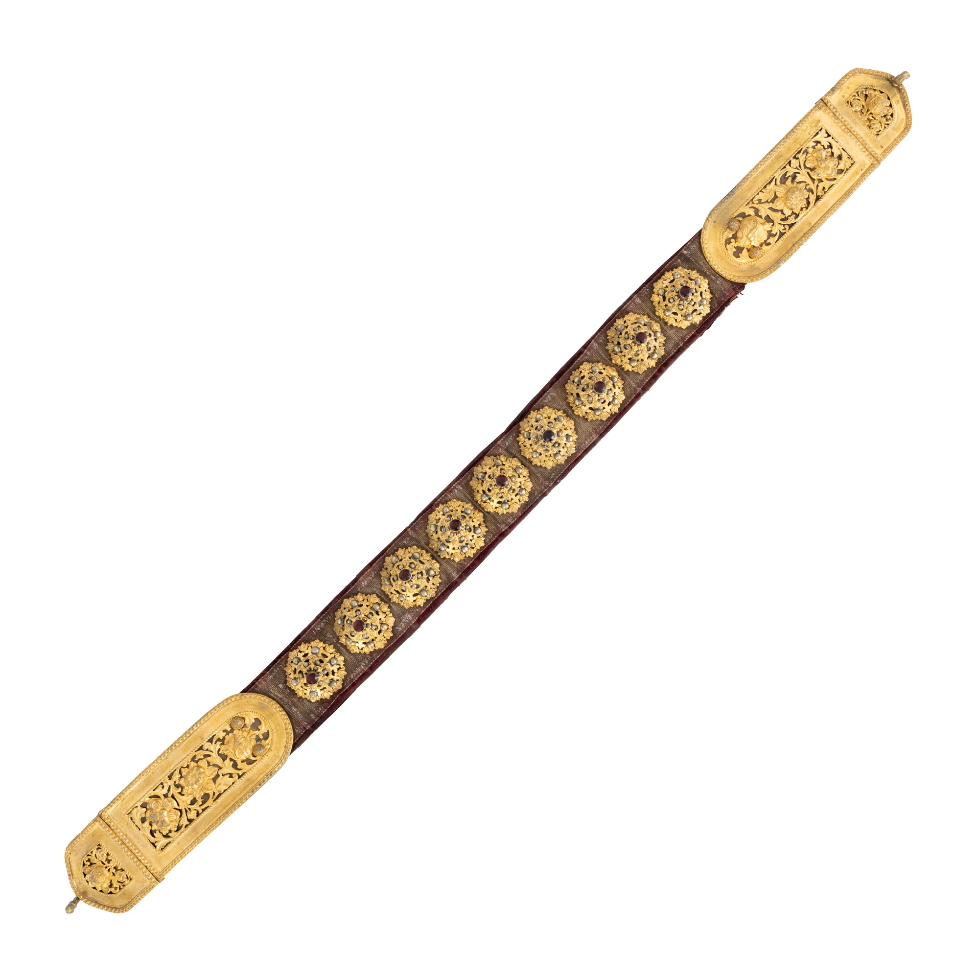 Cordon săsesc din bronz aurit și argintat, Brașov, sec. XVIII