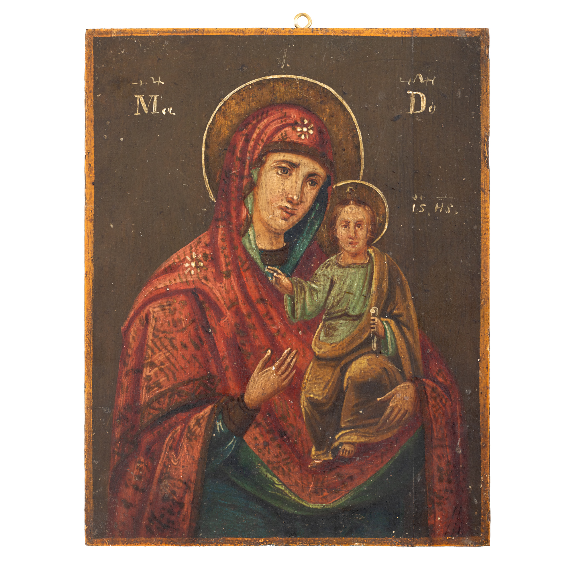 Icon on Wood, "Mother of God with the Infant", Romanian school, second half of the 19th century