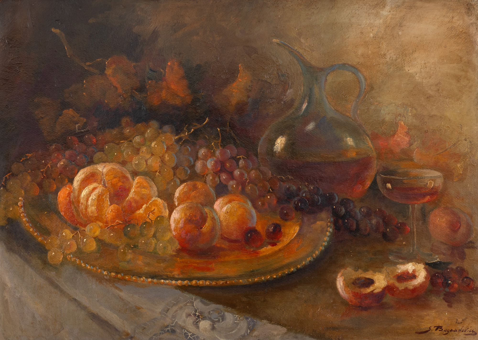 Still Life with Fruits and Liquor