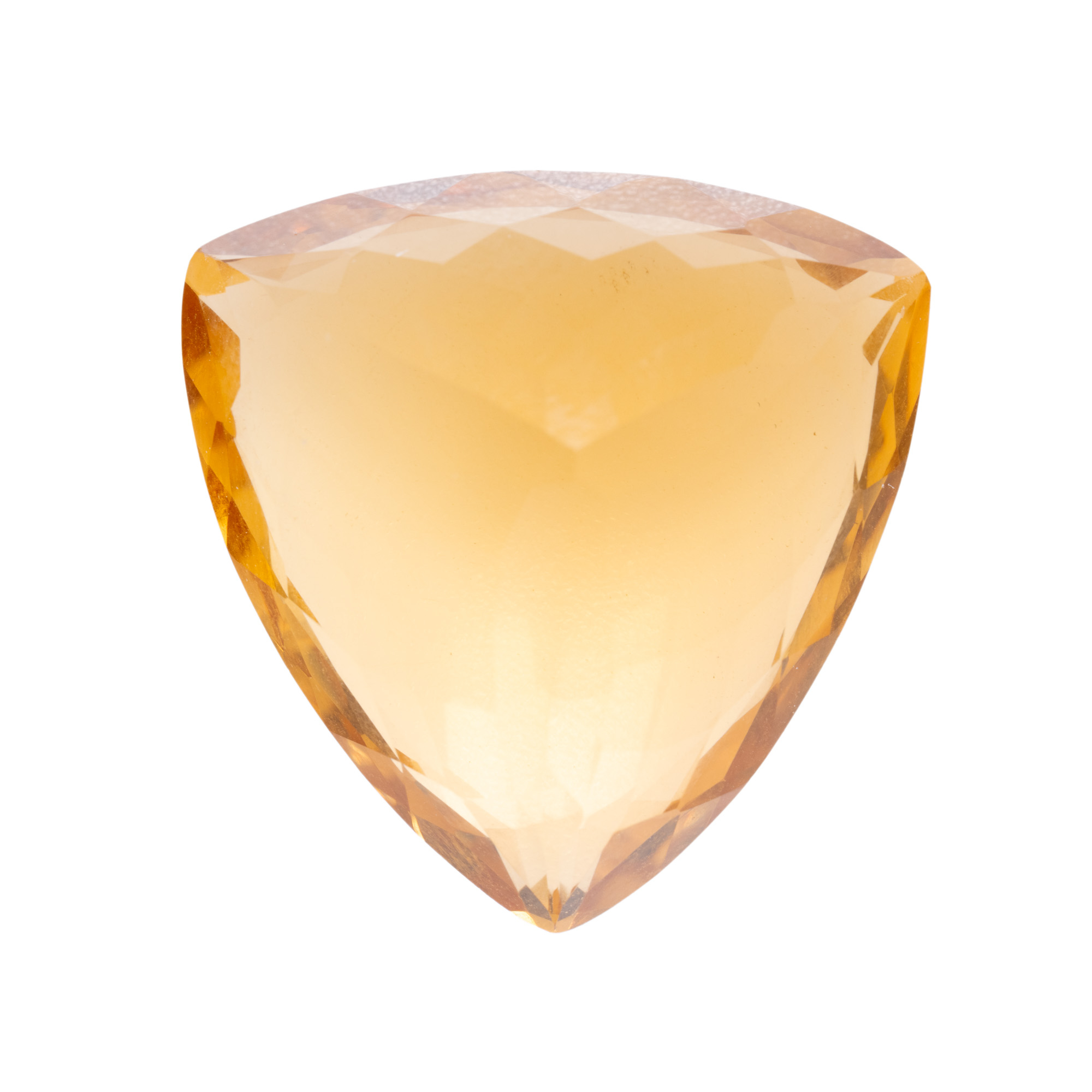 Citrin triunghiular fațetat, cca. 31,83 ct.