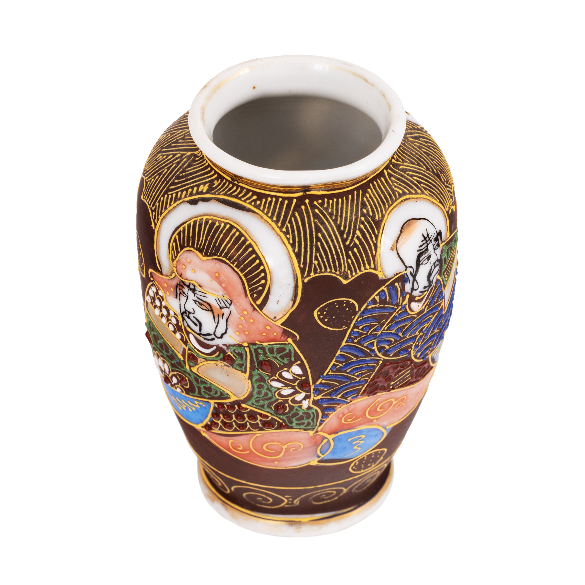 Vas Satsuma, din ceramică, reinterpretare modernă, provine din colecția familiei Blendea