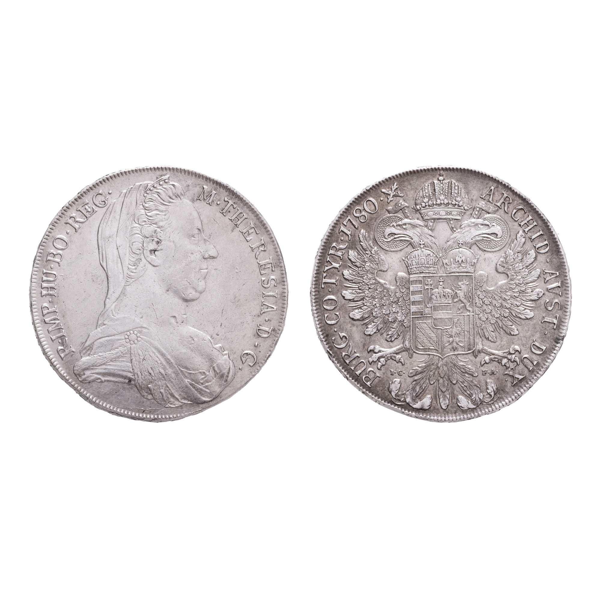 Maria Theresa Thaler, Austria, 1780, Silver Coin