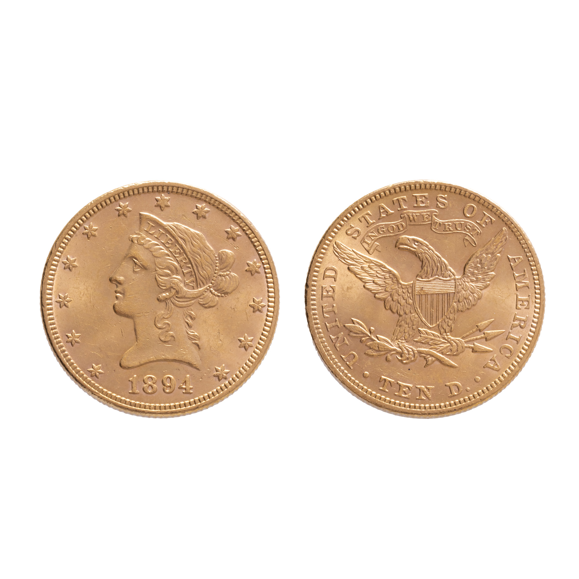 Monedă 10 Dolari, S.U.A., 1894, aur