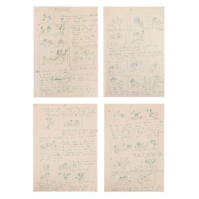 Original screenplay of the animation movie "The Trick", by Zaharia Buzea, made holographically (4 files)