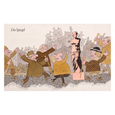 Original Illustration for "Die Spiegel" (The Mirror), 1979