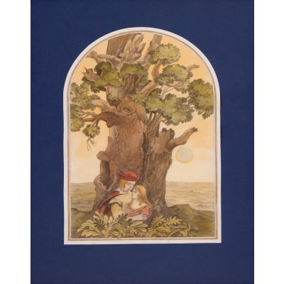 Ilustrație originală la Mihai Eminescu, Luceafărul, 1986