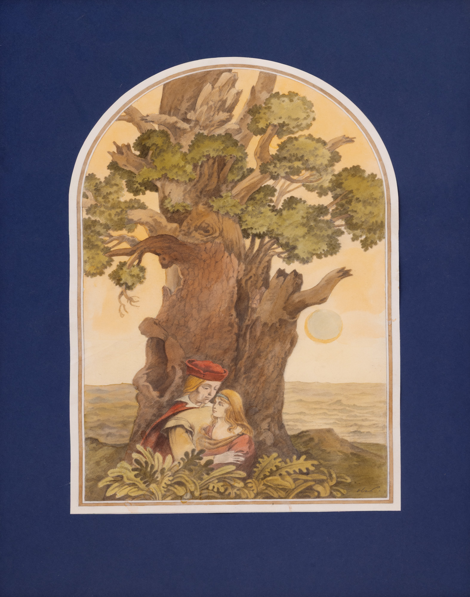 Original Illustration for Mihai Eminescu, The Morning Star, 1986