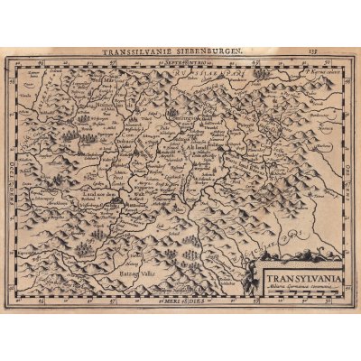 Hartă ”Transilvania”, de Pieter van den Keere, 1730