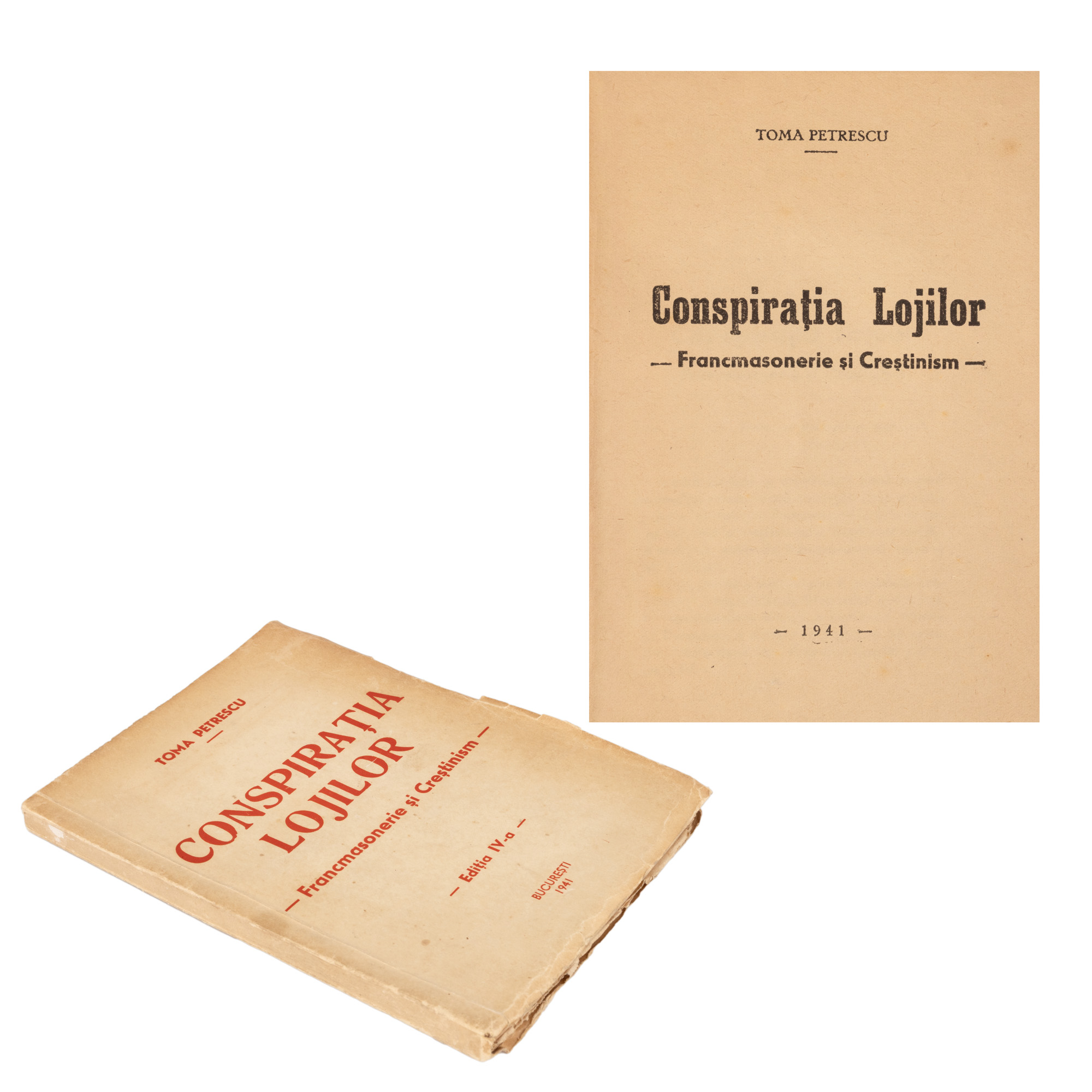 ”Conspirația lojelor”, de Toma Petrescu, București, 1941