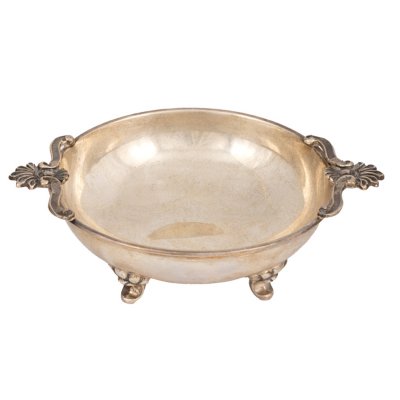 Silver vide-poche adorned with palmettes, circa 1950