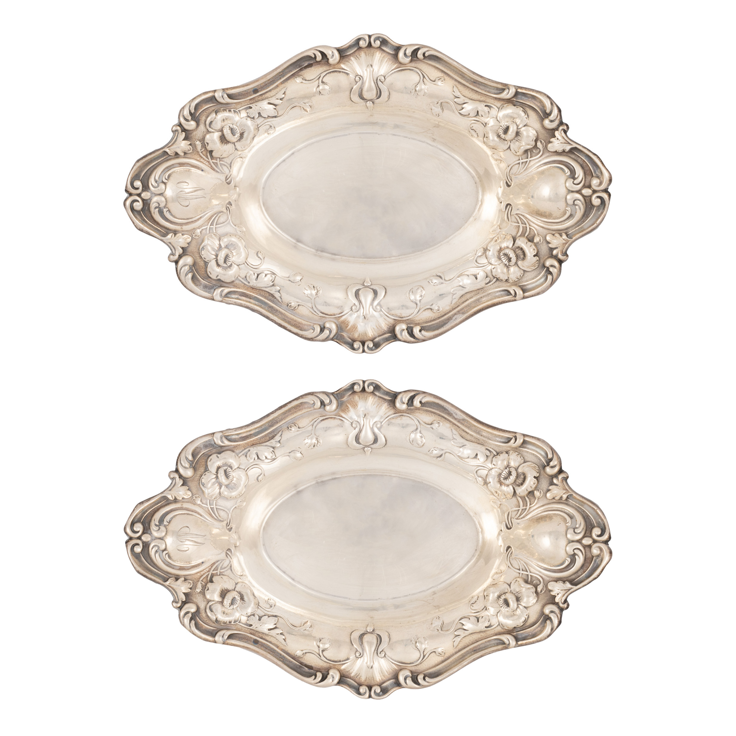 Pereche de scrumiere în stil Art Nouveau, cca. 1900