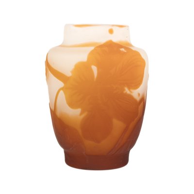 Small Galle vase, decorated with cyclamen flowers, approx. 1905