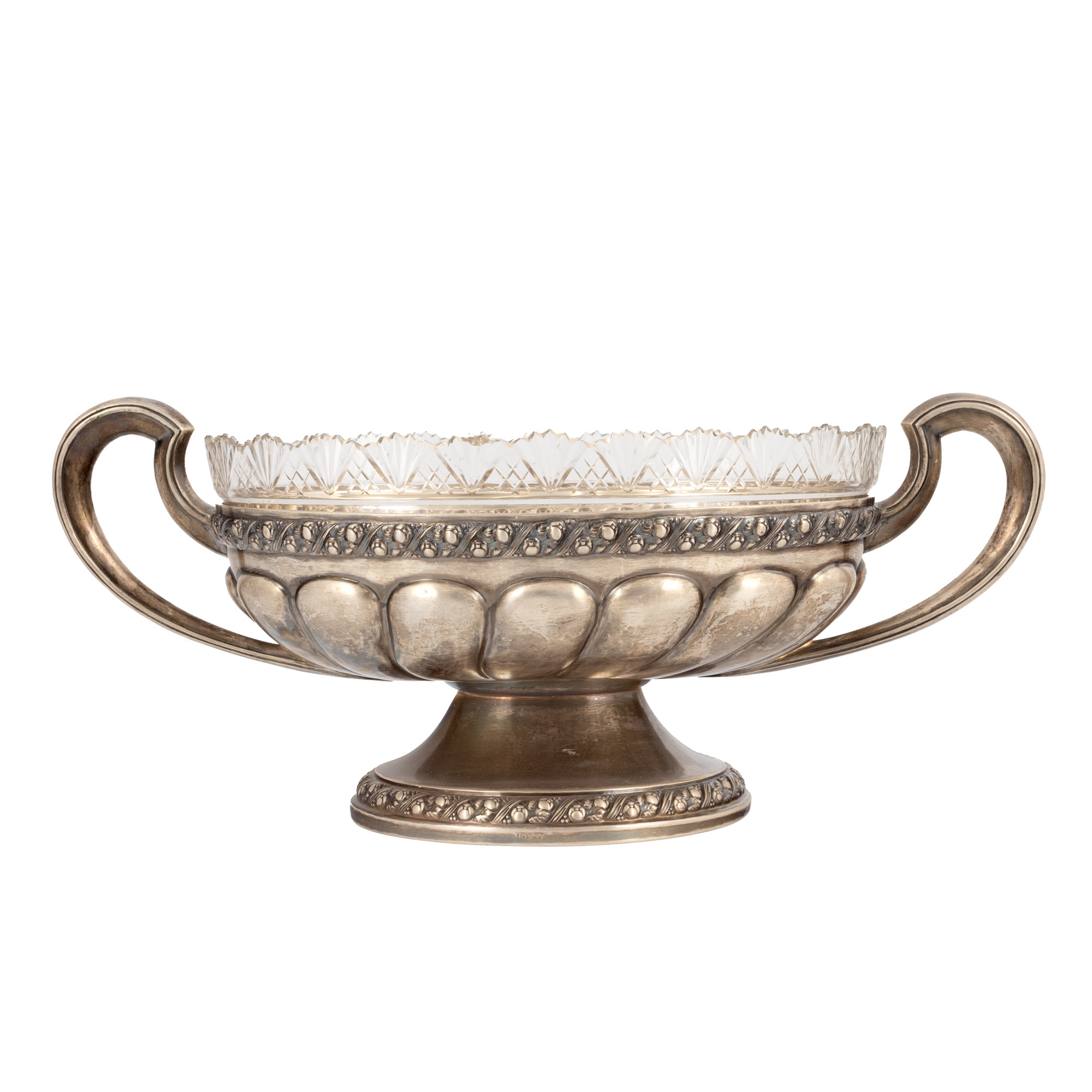 Crystal and Silver Centerpiece, Hugo Bohm Workshop, circa 1925