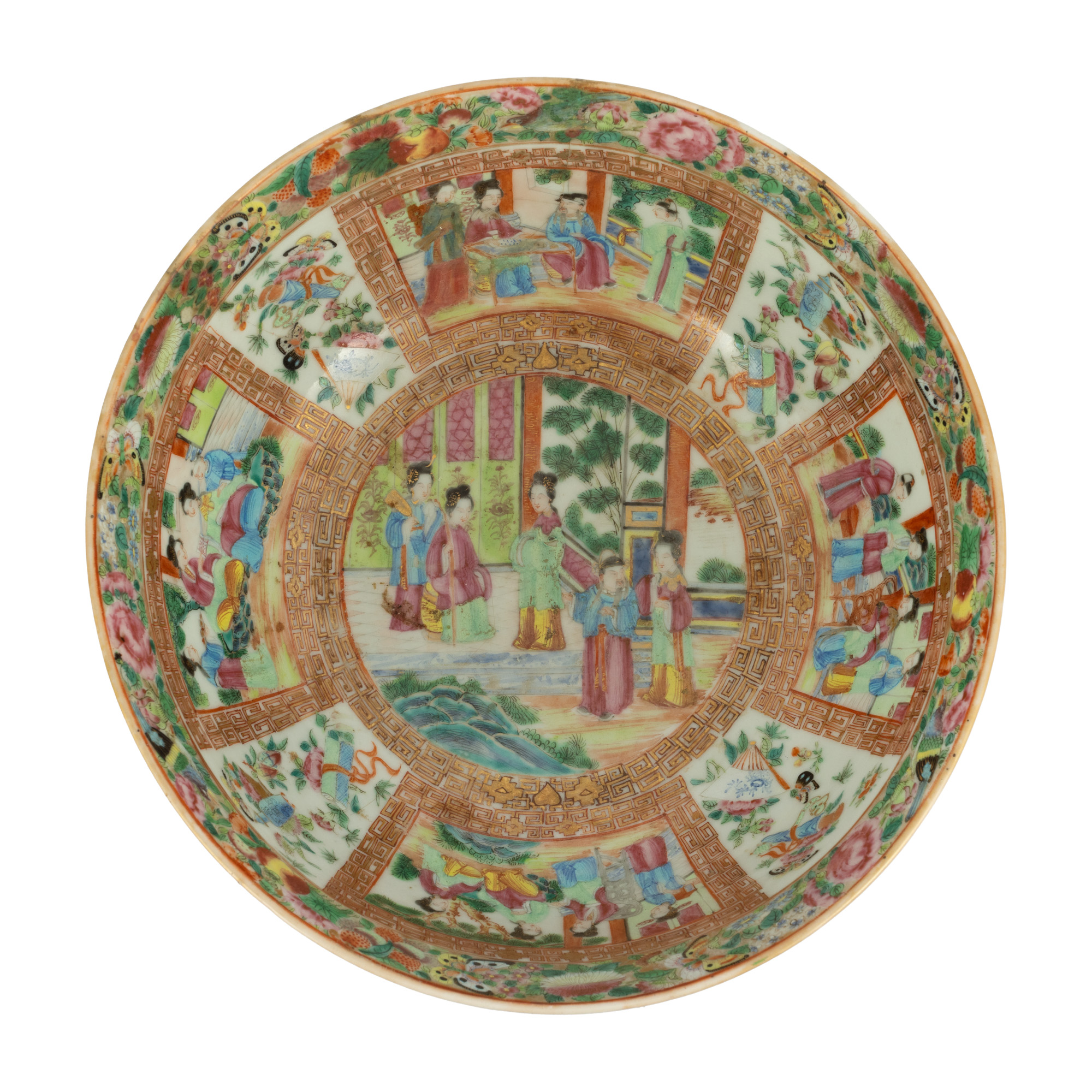 Rose Medallion - Vas din porțelan ”Canton Famille Rose”, perioada dinastiei Qing, China, sfârșitul sec. XIX