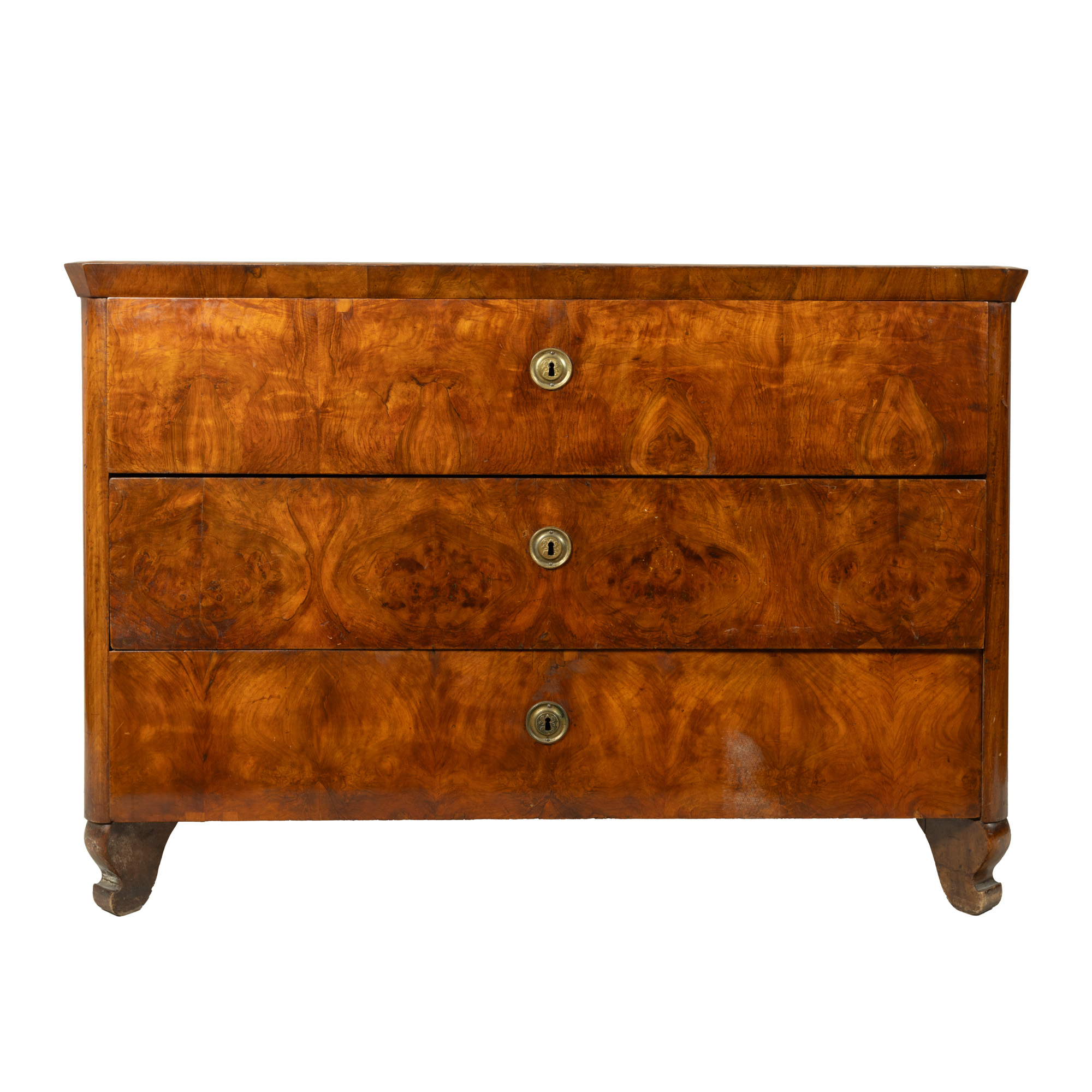Biedermeier Walnut Chest of Drawers from philosopher Emil Cioran's family collection