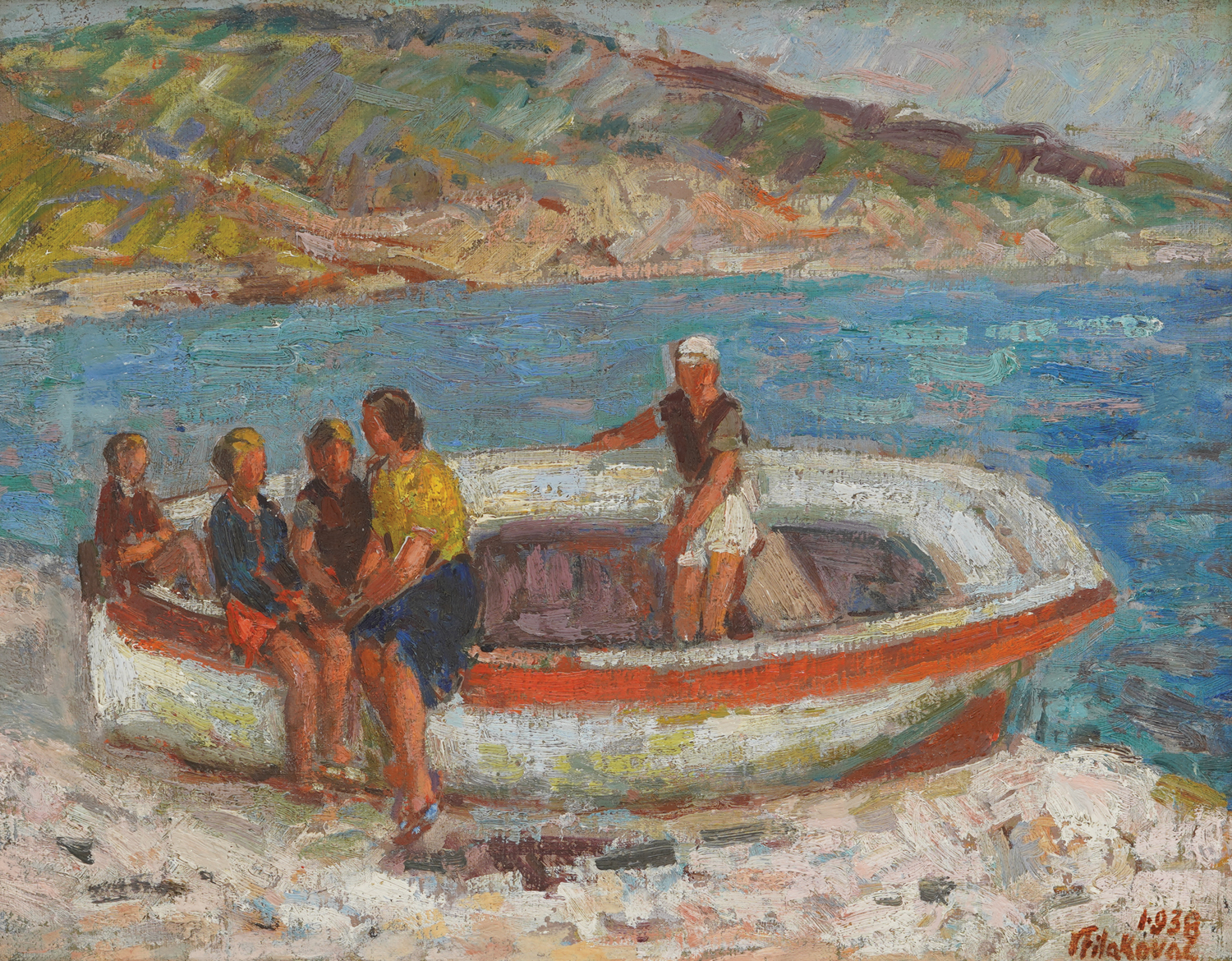 Obitelj Filakovac na moru (Hvar)