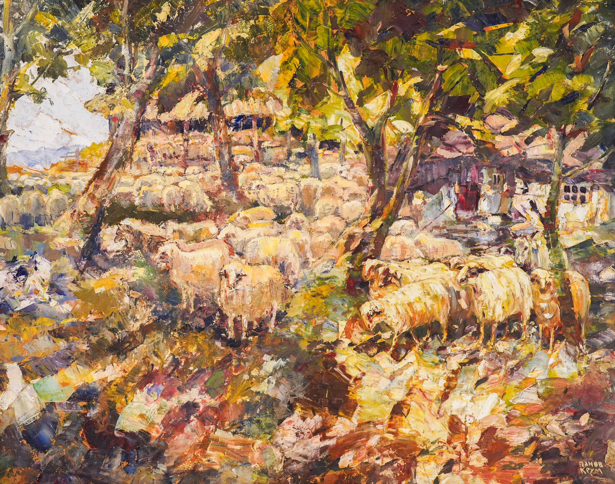 On the pasture