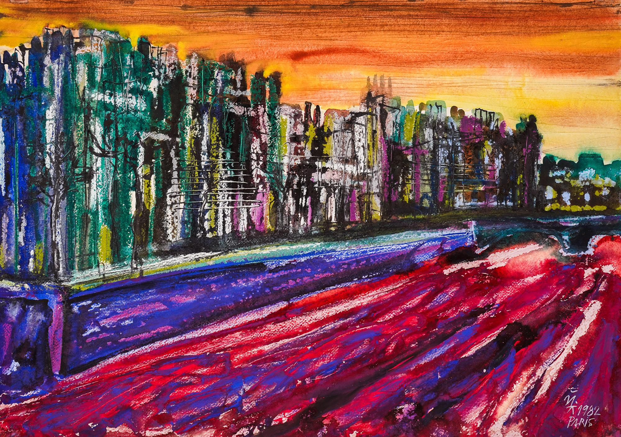 Sunset in Paris