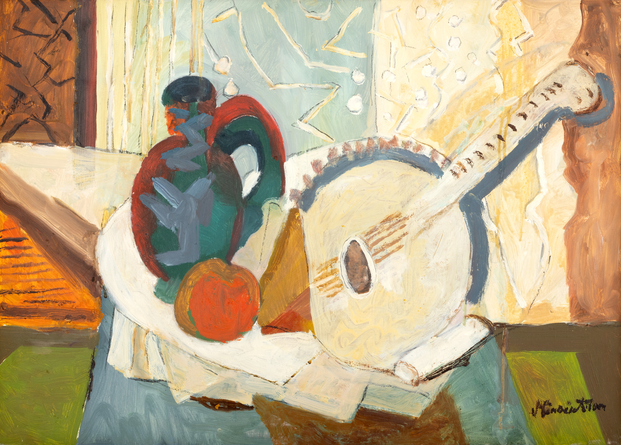 Still Life with Mandolin and Jug