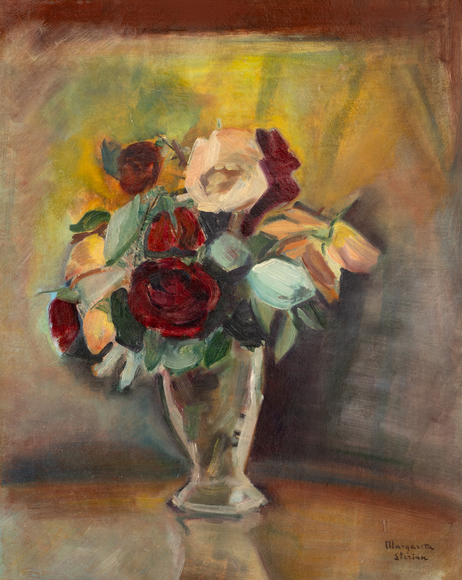 Vase with Roses