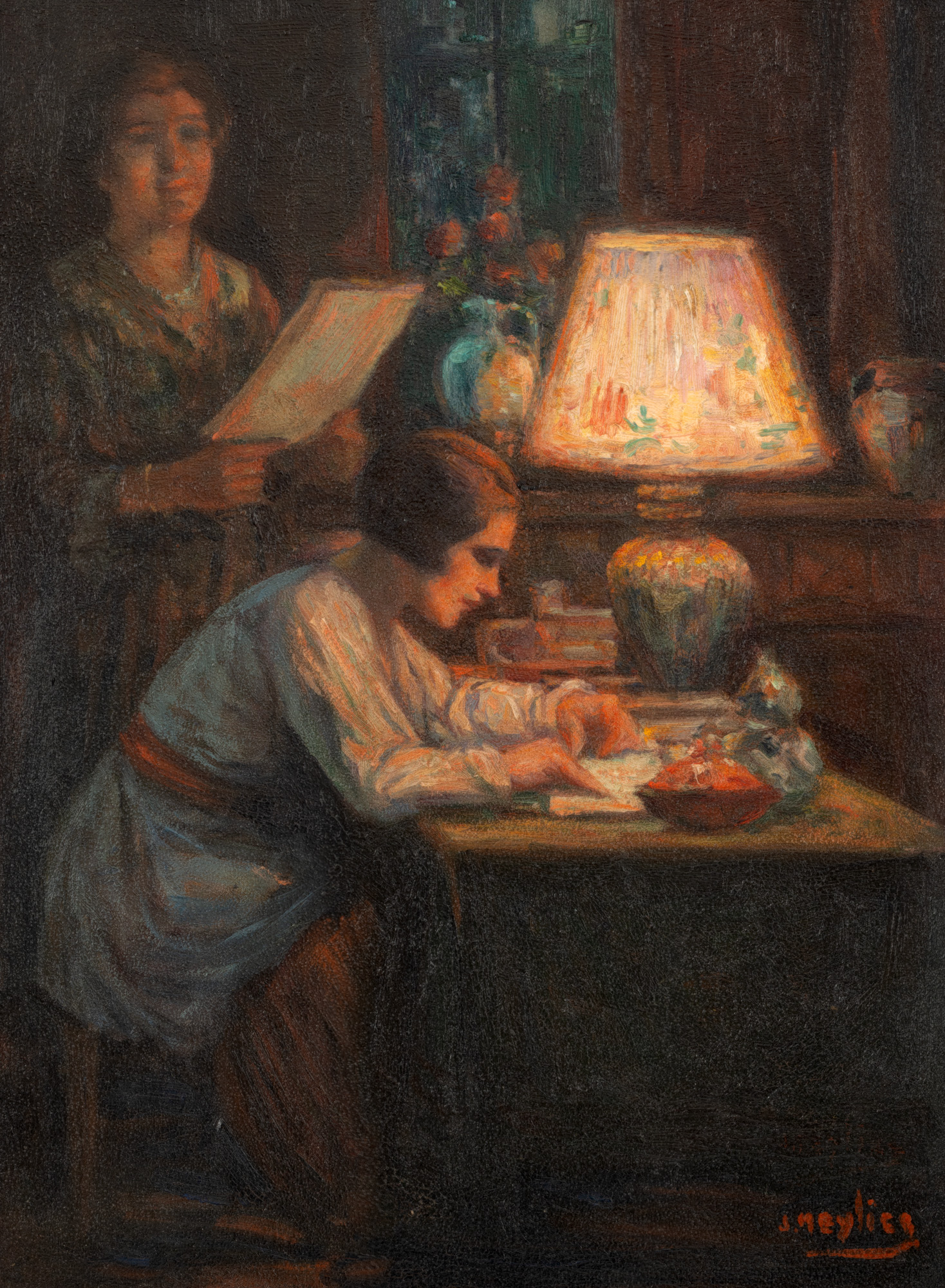 La lumina lămpii