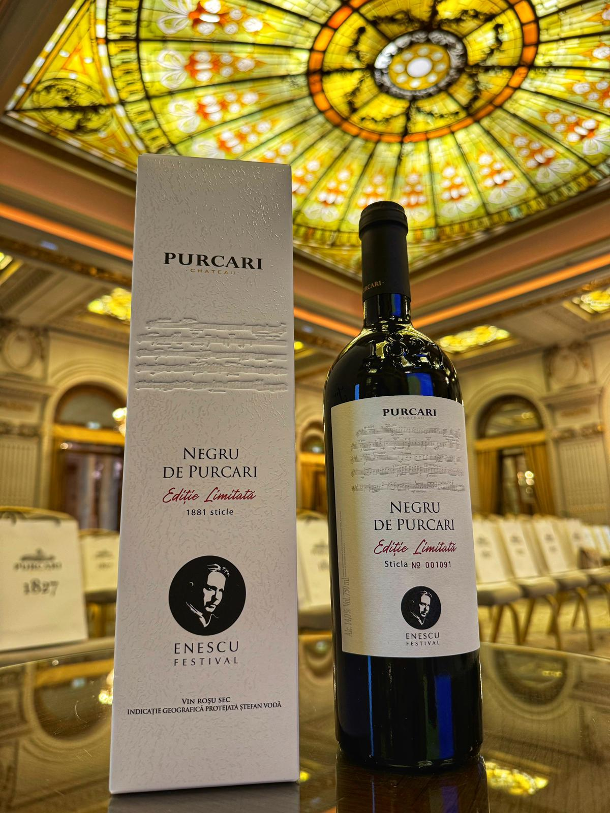 Negru de Purcari, 1 st x 0.,75 l, ediție de colecție Festivalul Enescu