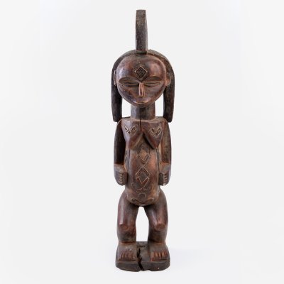 Bembe type African statuette, Congo, mid 20th century