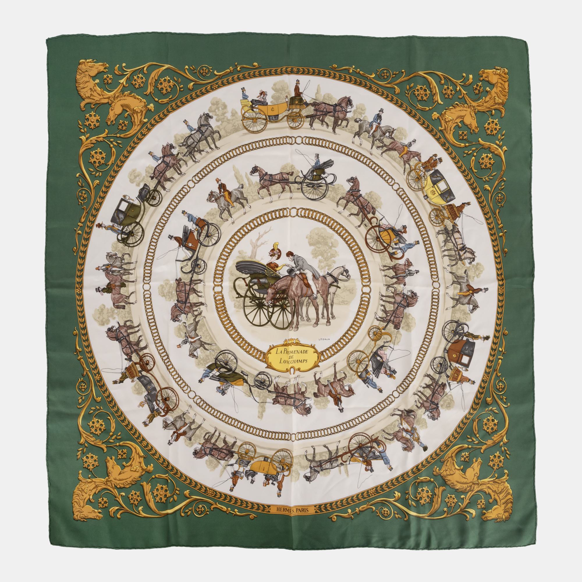 "La Promenade de Longchamps" - Hermès silk scarf