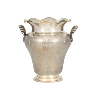 Silver ice bucket, decorated with Rocaille motifs, early 20th century