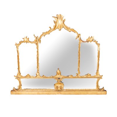 Oglindă în manieră Neo-Rococo, din lemn aurit, cca. 1900