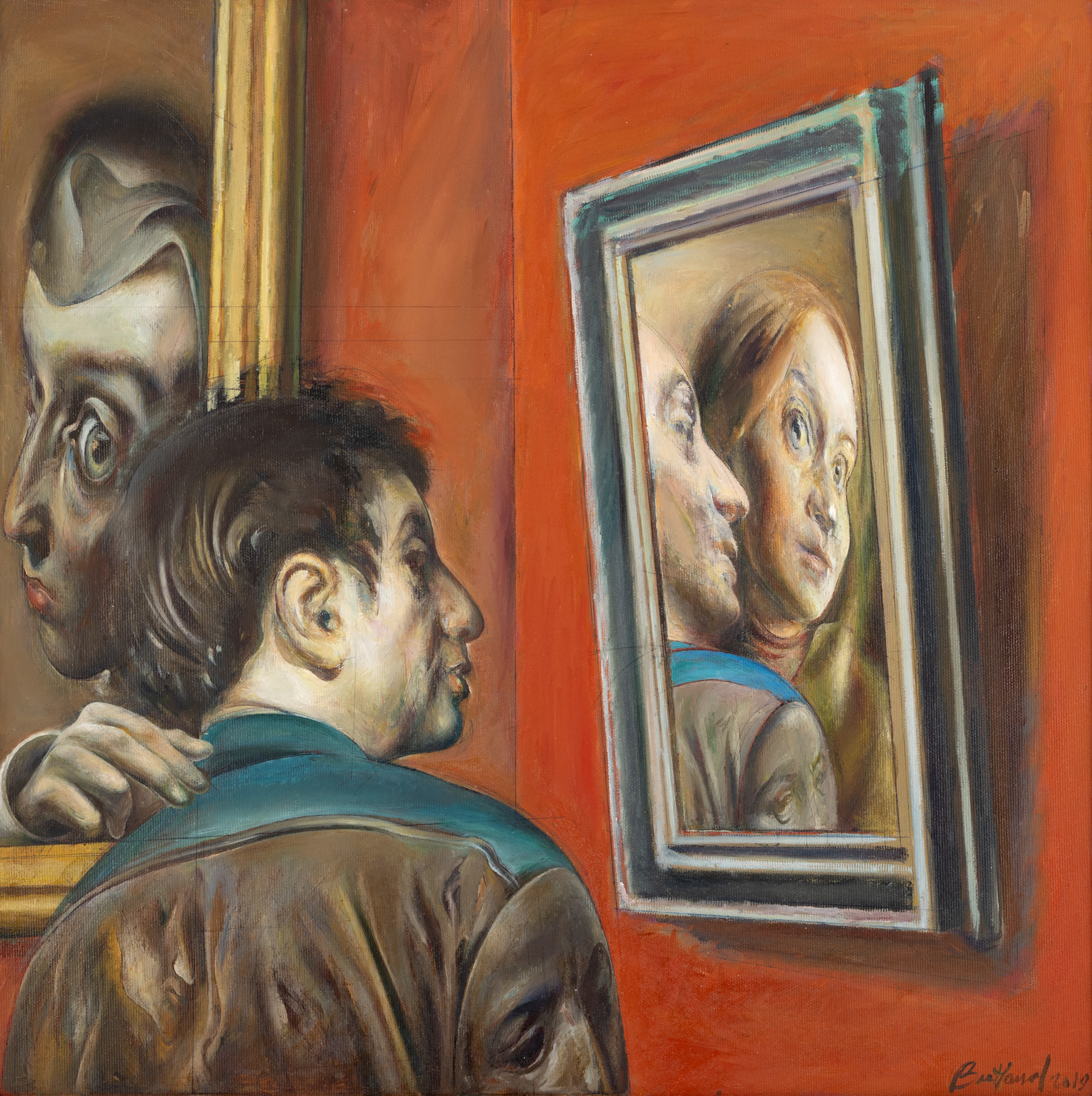 In the painting