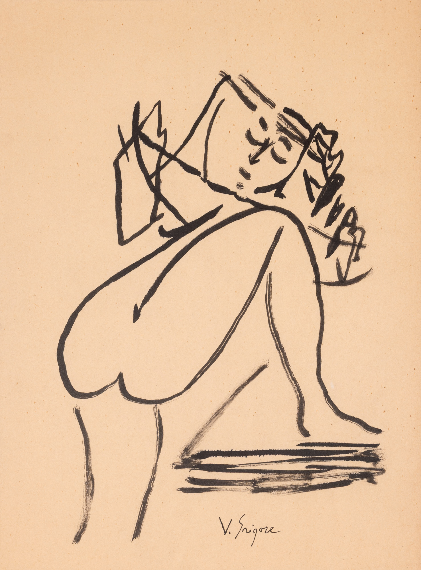Nud în interior