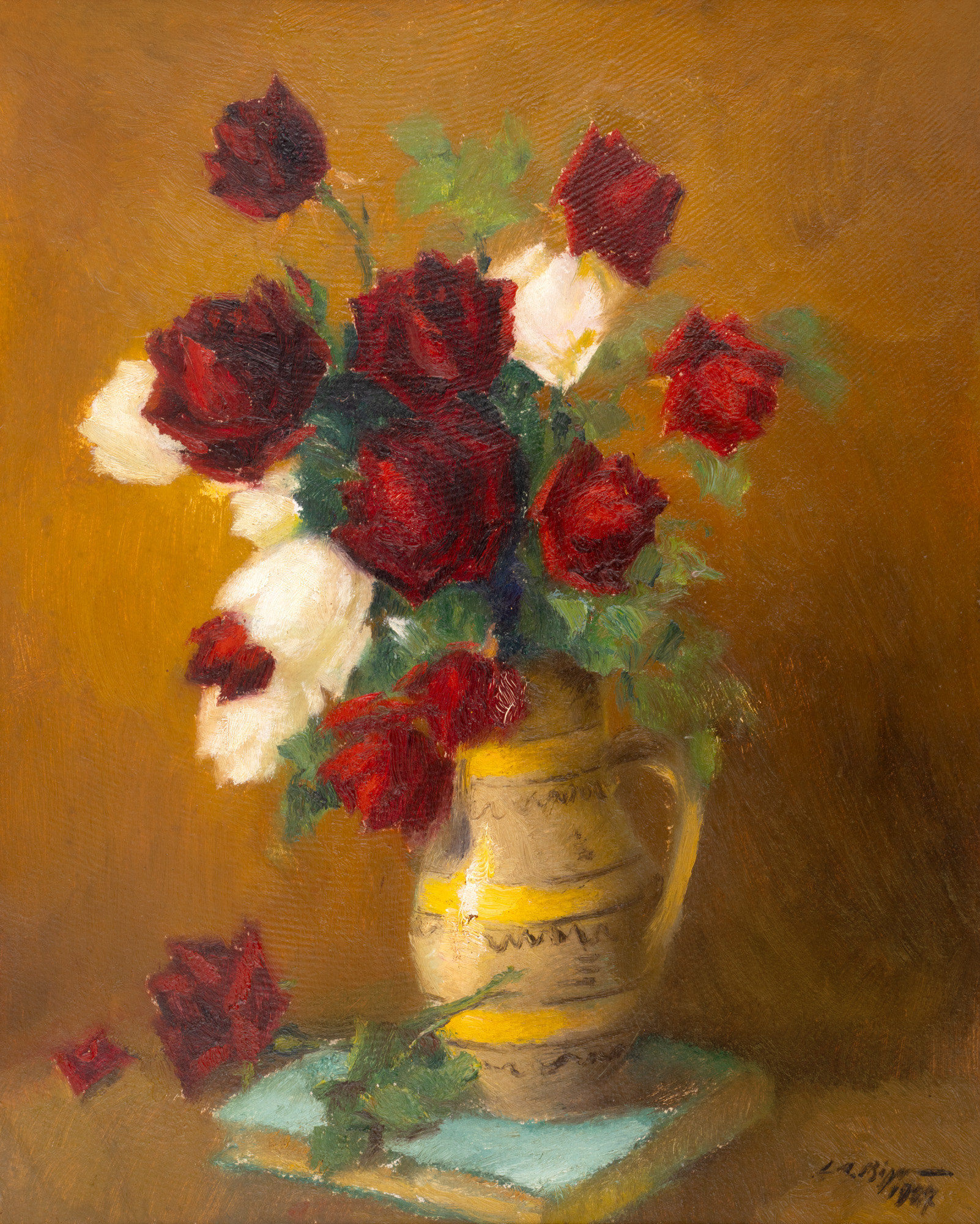 Cane with roses