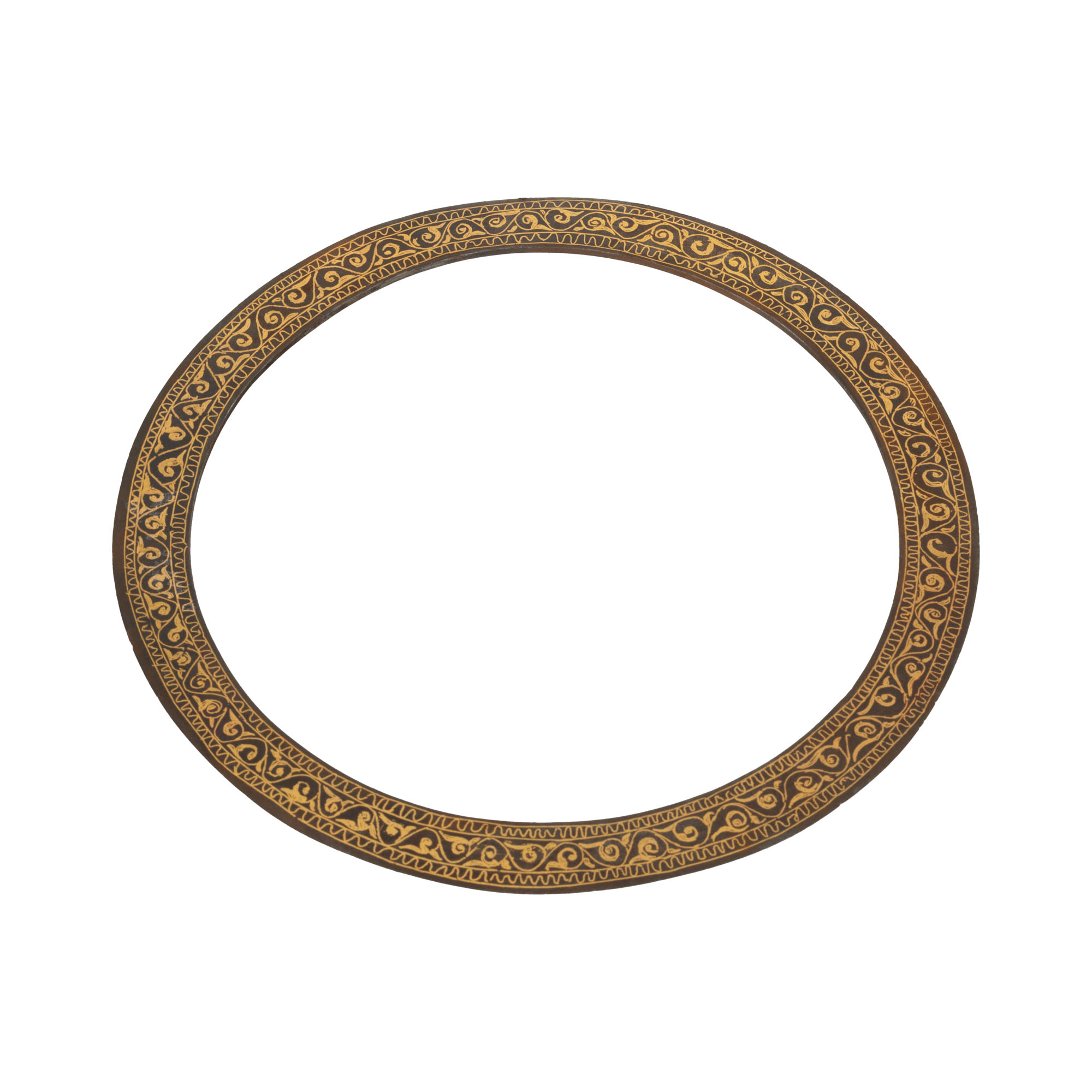 Chakram (disc de luptă), decorat cu aur, India, sec. XIX