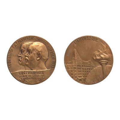 "Luigi Cazzavillan - Stelian Popescu, 50 de ani în serviciul neamului", medalia ziarului Universul, 1933