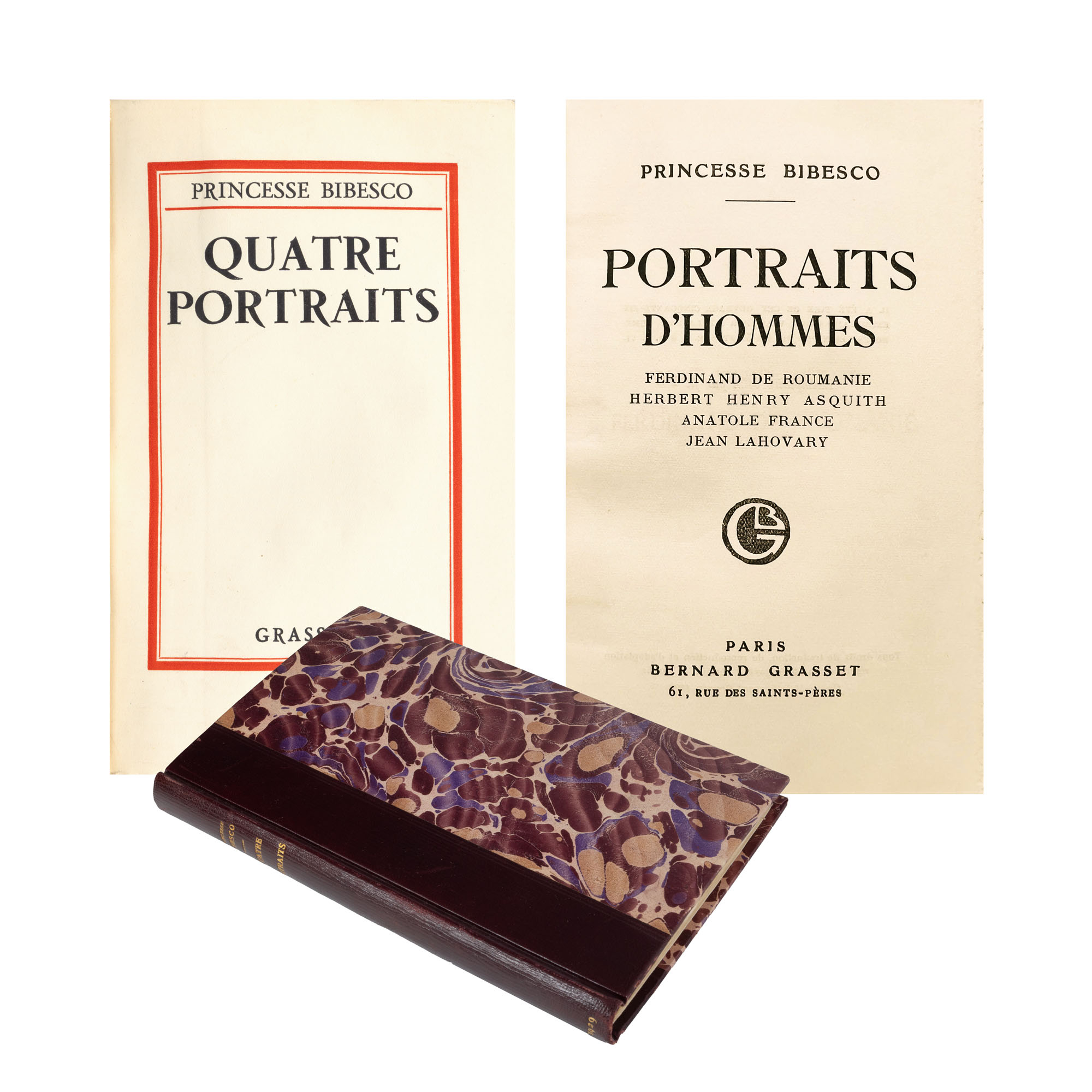 ”Portrete de bărbați”, de Martha Bibescu, franceză, Paris 1929, exemplar 16/56