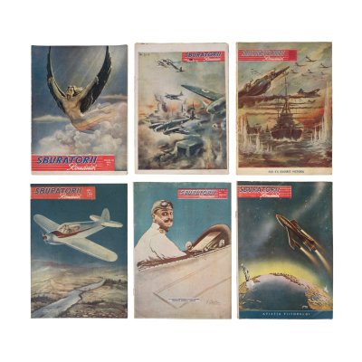 Lot format din 6 reviste ”Zburătorii României”, numerele 1-7 și 10, 1945