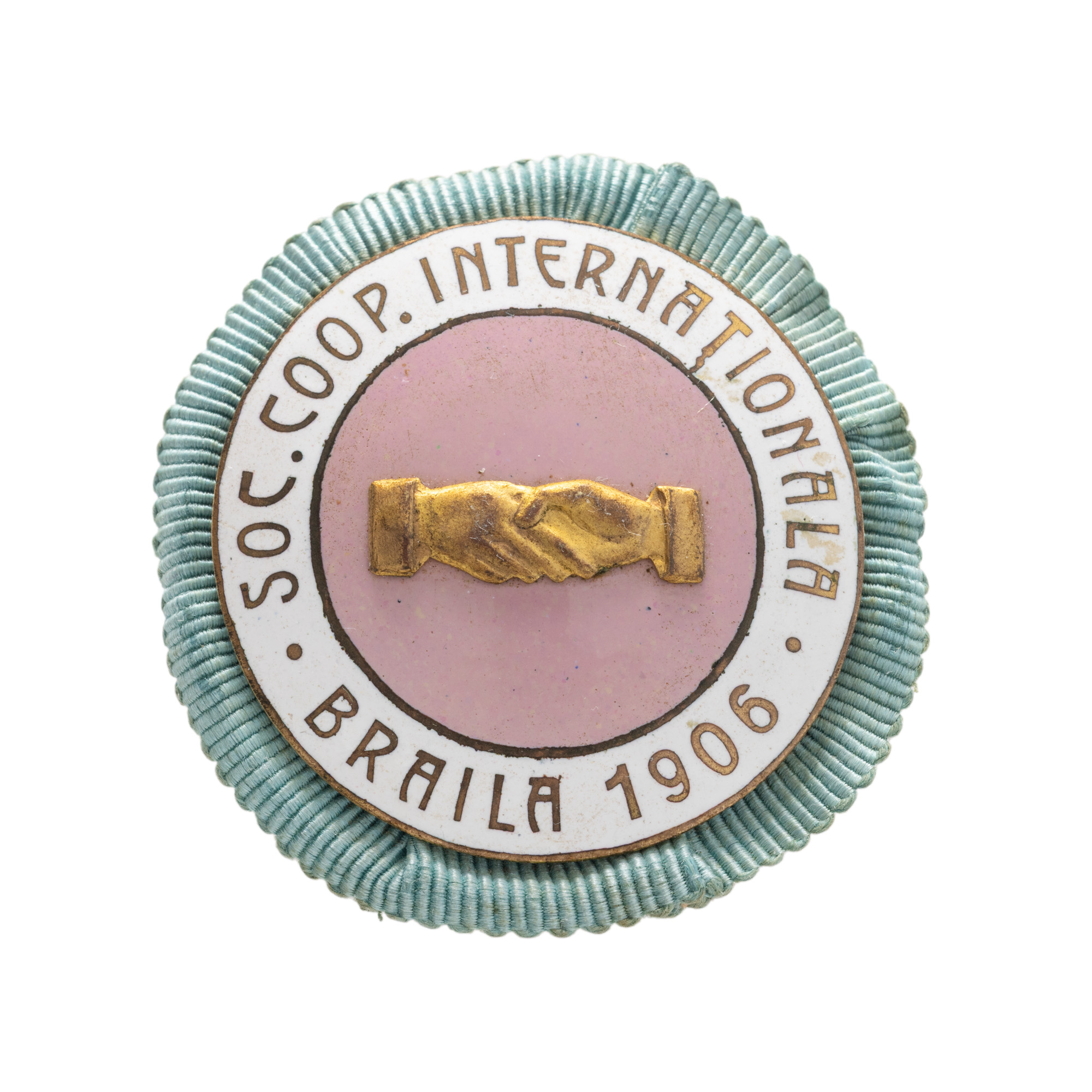 Insignă masonică Societatea cooperativă internațională, Brăila, 1906