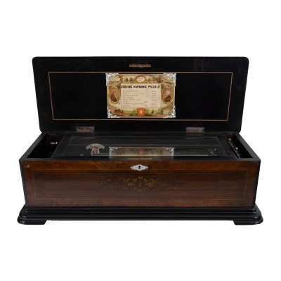 Cutie muzicală cu opt melodii, Sublime Harmony Piccolo, Elveția, anii 1870