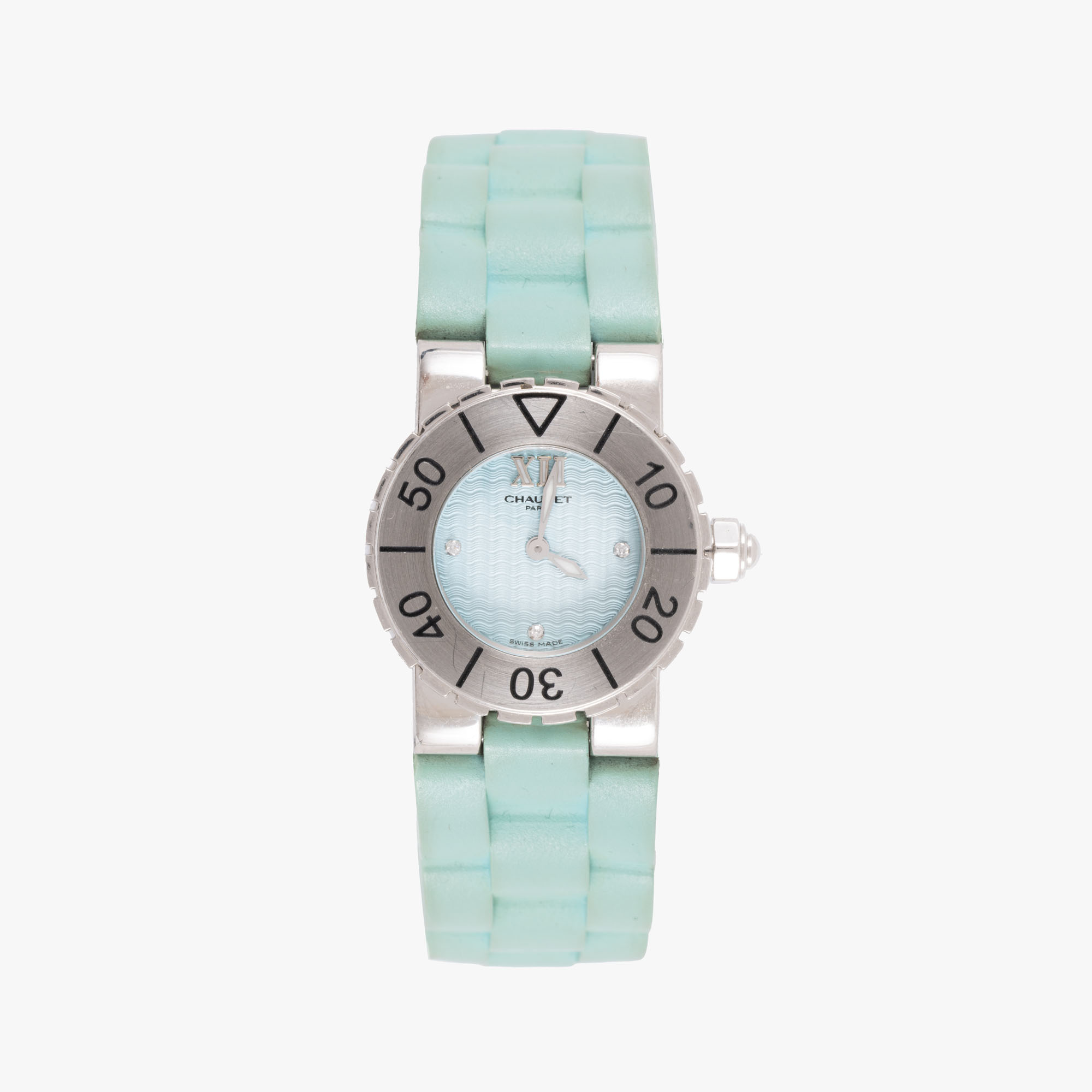 Ceas Chaumet Class One Ice Blue, cu diamante, de mână, de damă