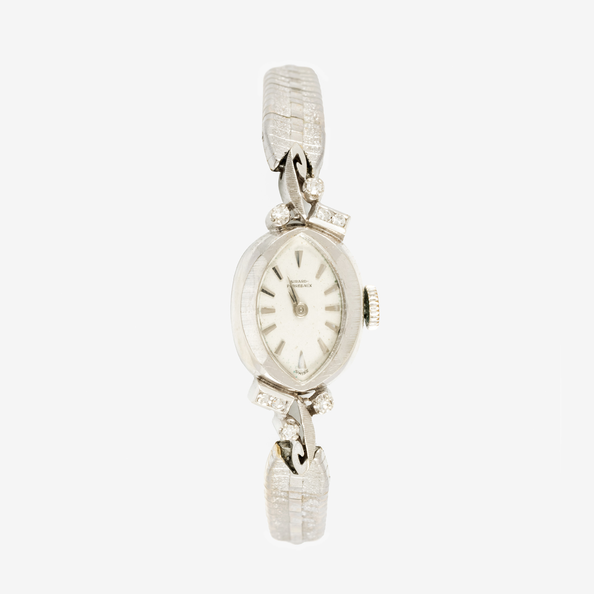 Ceas Girard Perregaux, din aur, cu diamante, de mână, de damă