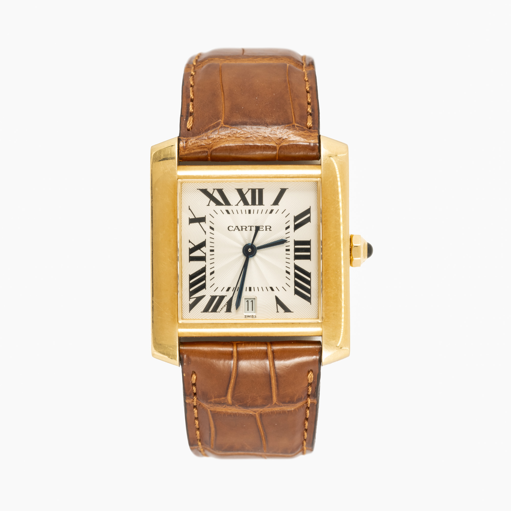 Ceas Cartier Tank Francaise, din aur, de mână, unisex
