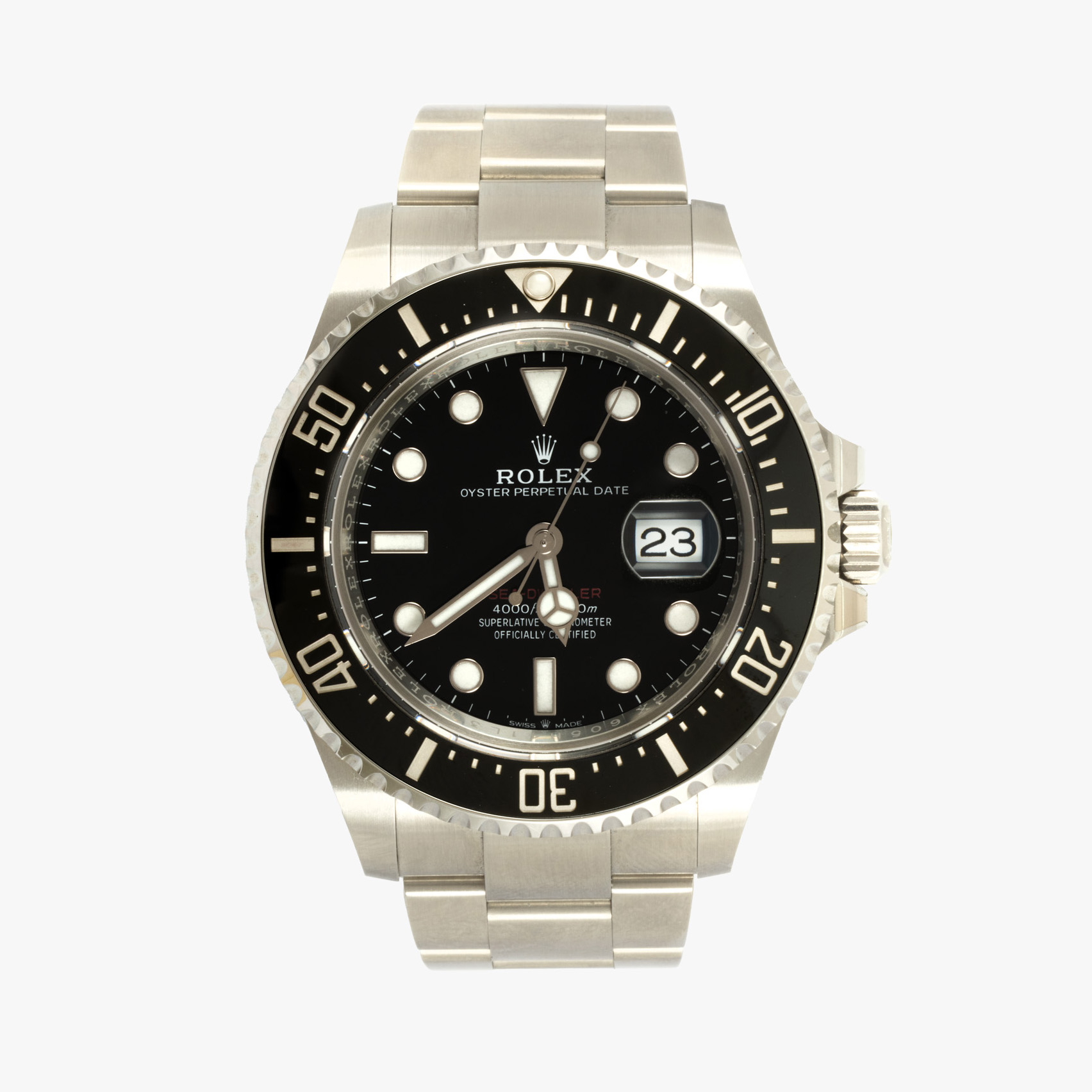 Ceas Rolex Sea-Dweller, de mână, bărbătesc, însoțit de cutia originală, card și manual de garanție
