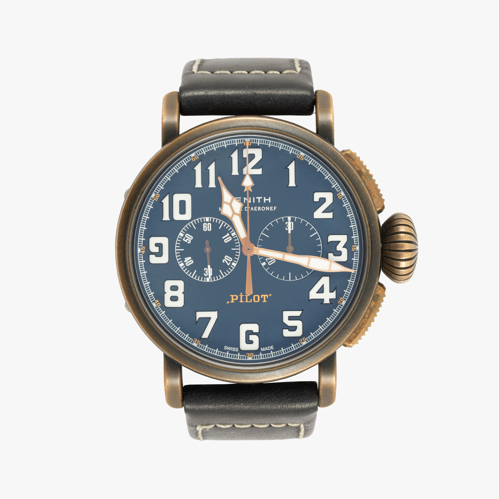 Ceas Zenith Pilot Chronograph Type 20, de mână, bărbătesc