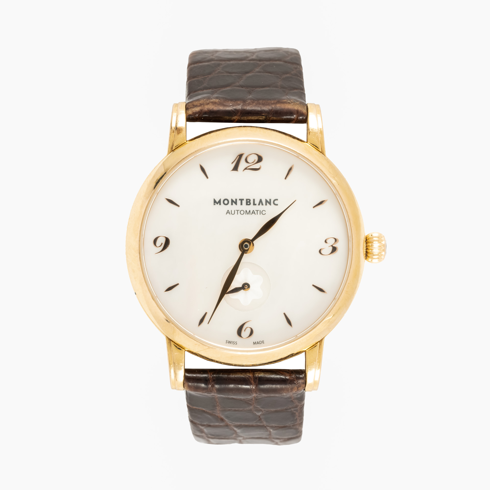 Ceas Montblanc Star, din aur, de mână, de damă, însoțit de ghidul de service