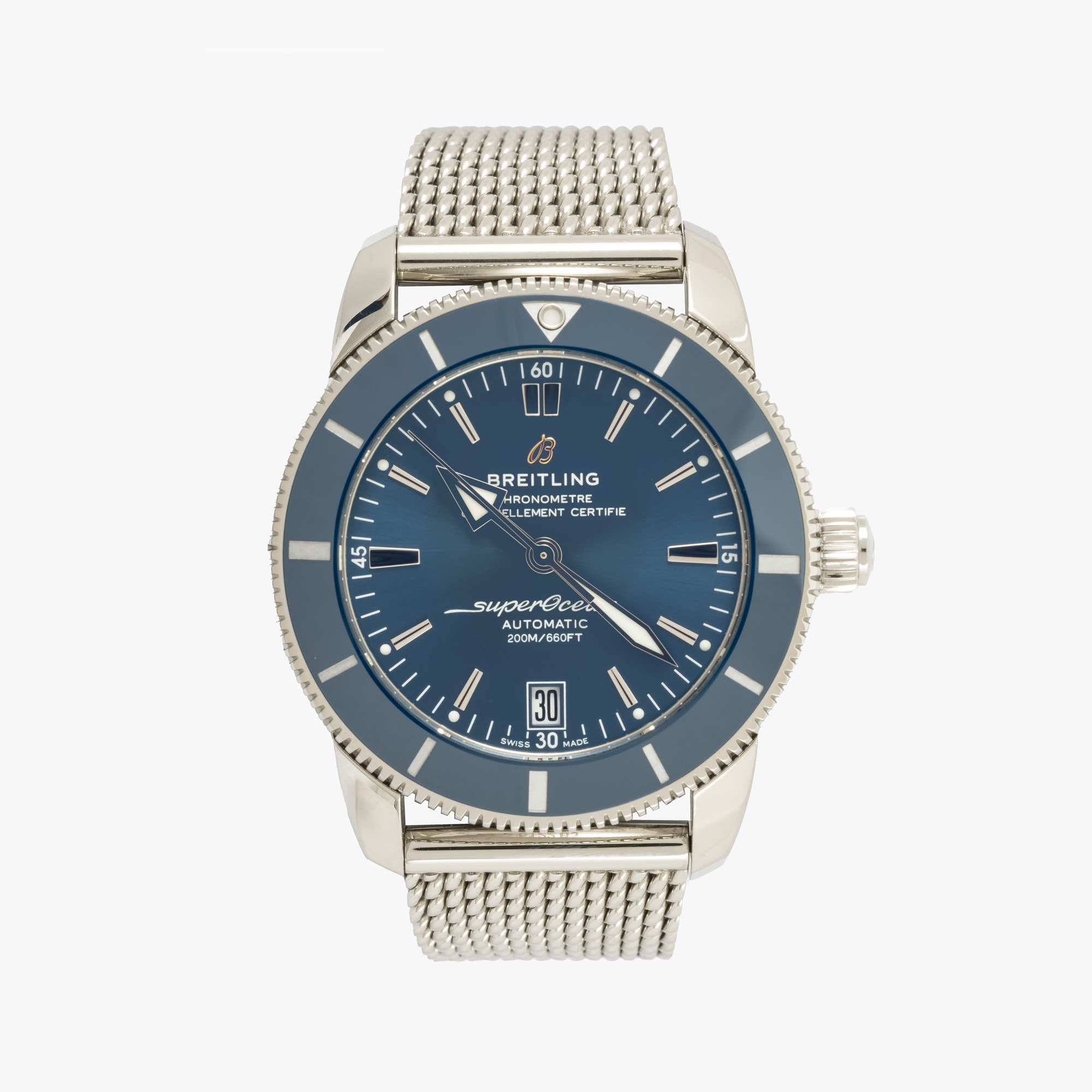 Ceas Breitling Superocean Heritage B20, de mână, bărbătesc, însoțit de cutia originală, etui original, card și carte de garanție, manual de utilizare