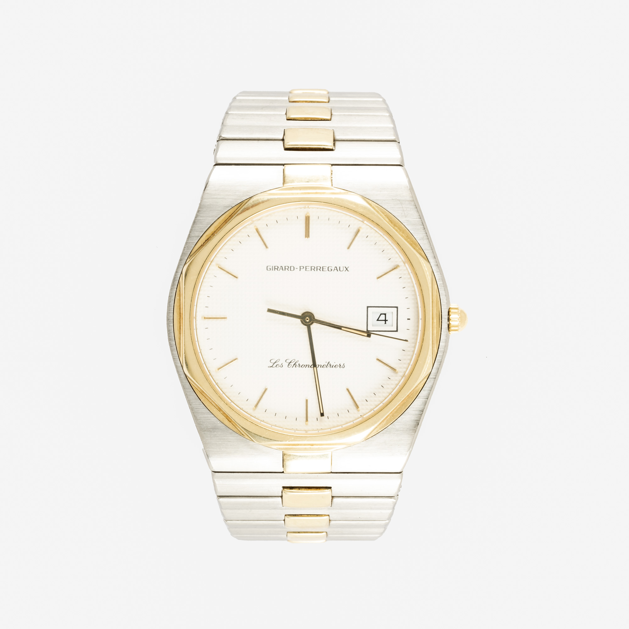 Ceas Girard Perregaux Laureato Les Chronometriers, din aur și oțel, de mână, bărbătesc