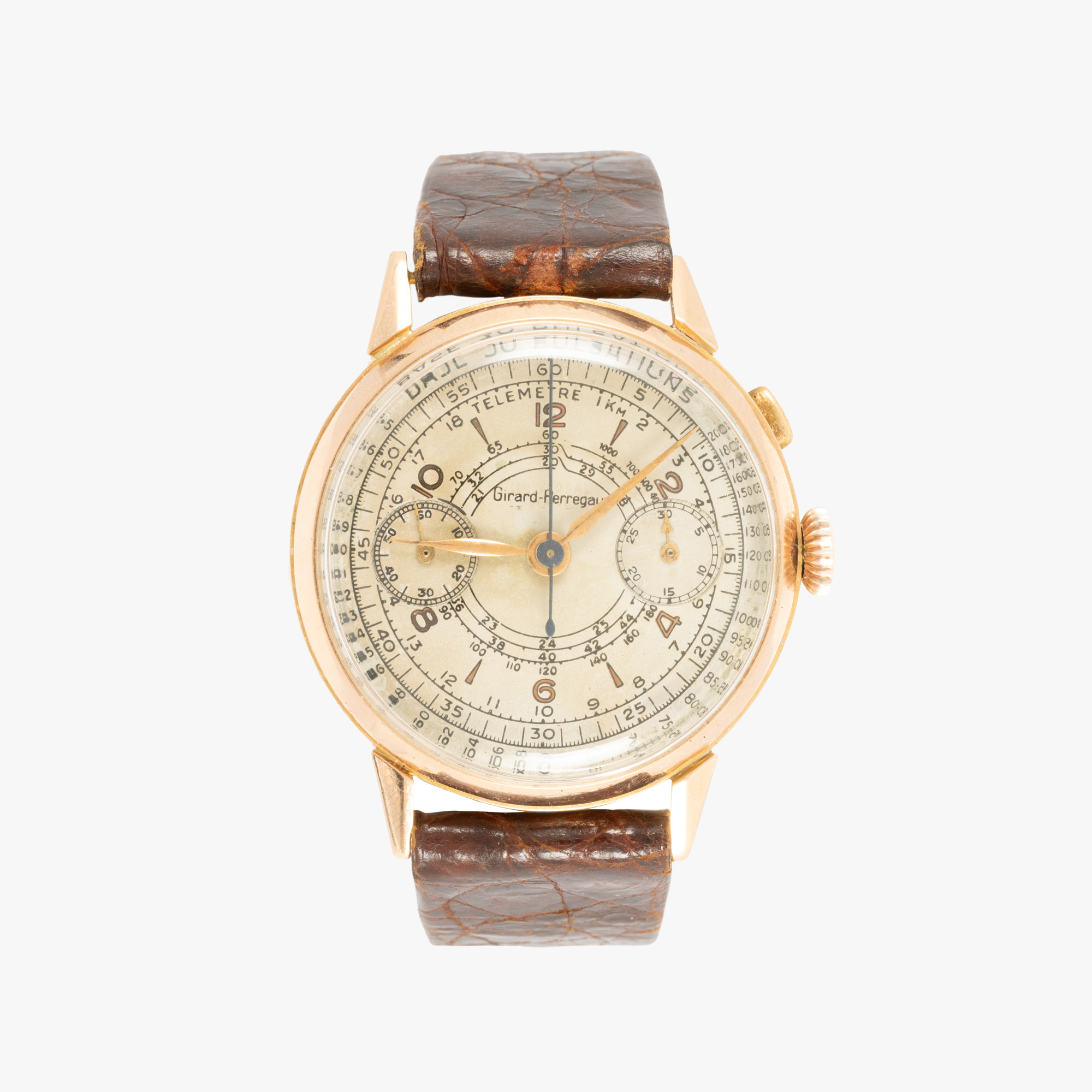 Ceas Girard Perregaux Chronograph Monopusher, din aur, de mână, bărbătesc
